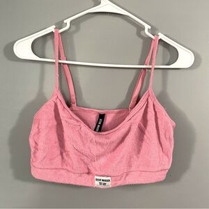 TerryCloth Steve Madden mini crop top/ bra